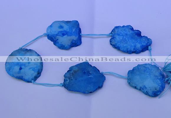 CNG2573 15.5 inches 45*50mm - 55*65mm freeform druzy agate beads