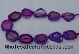 CNG2609 15.5 inches 30*35mm - 40*45mm freeform agate beads