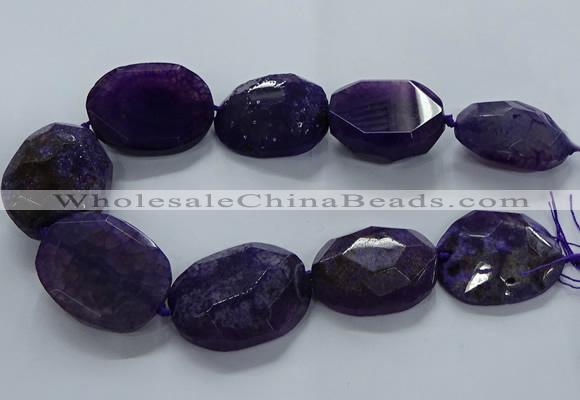 CNG2648 15.5 inches 30*38mm - 40*50mm freeform agate beads