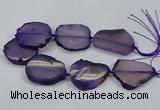 CNG2663 15.5 inches 30*40mm - 40*55mm freeform agate beads