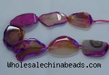 CNG2664 15.5 inches 35*45mm - 40*55mm freeform agate beads