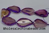 CNG2665 15.5 inches 30*40mm - 40*55mm freeform agate beads