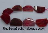 CNG2748 15.5 inches 30*45mm - 35*50mm freeform agate beads