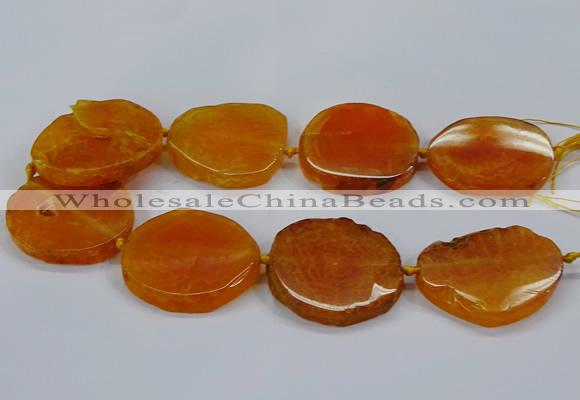 CNG2784 15.5 inches 35*40mm - 45*50mm freeform agate beads