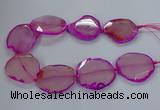 CNG2790 15.5 inches 30*40mm - 40*55mm freeform agate beads