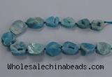 CNG2804 15.5 inches 25*30mm - 30*40mm freeform druzy agate beads