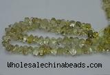 CNG2824 10*14mm - 13*18mm faceted nuggets lemon quartz beads