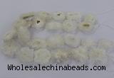 CNG2846 15.5 inches 30*40mm - 45*50mm freeform druzy agate beads