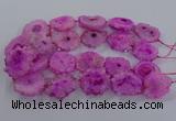 CNG2848 15.5 inches 30*40mm - 45*50mm freeform druzy agate beads