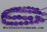 CNG2849 15.5 inches 15*20mm - 25*30mm freeform druzy agate beads