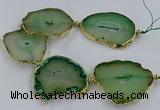 CNG2885 8 inches 40*50mm - 50*60mm freeform druzy agate beads