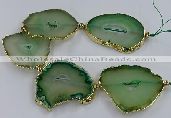 CNG2885 8 inches 40*50mm - 50*60mm freeform druzy agate beads