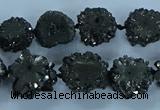 CNG2973 15.5 inches 8*10mm - 15*18mm freeform druzy agate beads