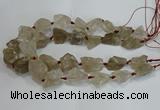 CNG3018 15.5 inches 15*20mm - 22*30mm nuggets smoky quartz beads