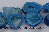 CNG3065 15.5 inches 13*18mm - 18*25mm freeform druzy agate beads