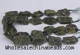 CNG3076 15.5 inches 20*30mm - 22*40mm nuggets green kyanite beads