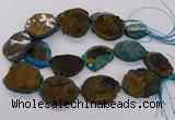 CNG3191 15.5 inches 35*45mm - 40*50mm freeform opal gemstone beads