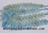 CNG3225 15.5 inches 10*25mm - 12*45mm faceted nuggets agate beads