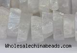 CNG3235 15.5 inches 20*25mm - 25*30mm nuggets plated white crystal beads