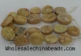 CNG3270 15.5 inches 22*30mm - 30*40mm freeform druzy agate beads