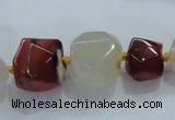 CNG336 15.5 inches 8*10mm - 15*18mm faceted nuggets agate beads