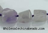 CNG338 15.5 inches 8*10mm - 18*22mm faceted nuggets amethyst beads