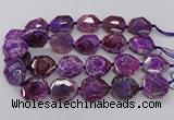 CNG3401 15.5 inches 28*30mm - 30*32mm faceted freeform agate beads