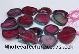 CNG3462 15.5 inches 35*40mm - 45*55mm freeform agate beads