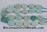 CNG3469 15.5 inches 20*25mm - 30*35mm freeform amazonite beads