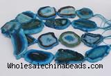 CNG3490 15.5 inches 35*40mm - 45*55mm freeform agate beads