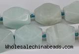 CNG3525 15.5 inches 13*18mm - 15*20mm faceted nuggets amazonite beads