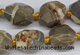 CNG3529 15.5 inches 14mm - 16mm faceted nuggets devil jasper beads