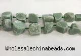 CNG3565 18*20mm - 25*30mm nuggets rough green aventurine beads