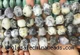 CNG3611 15.5 inches 13*20mm - 15*24mm faceted nuggets white opal beads