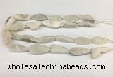 CNG3625 15.5 inches 12*35mm teardrop druzy agate beads