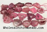 CNG3639 15.5 inches 22*30mm - 30*40mm freeform druzy agate beads