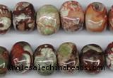 CNG37 15.5 inches 11*15mm nuggets rainforest agate gemstone beads