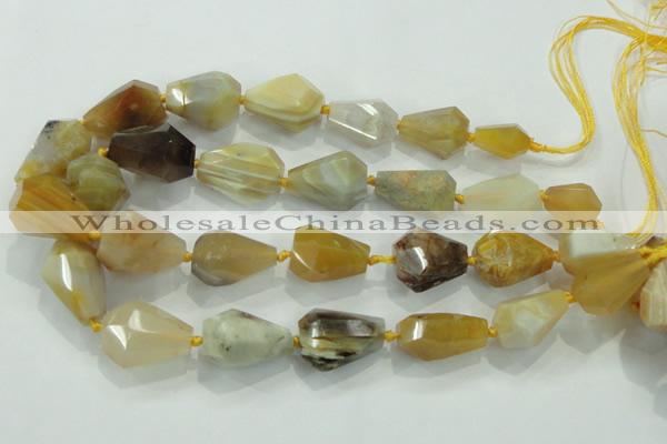 CNG377 15.5 inches 15*20mm – 25*30mm faceted nuggets agate beads