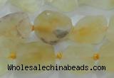 CNG431 15.5 inches 15*20mm – 25*30mm nuggets citrine gemstone beads