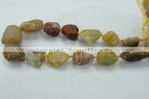 CNG432 15.5 inches 18*25mm – 25*38mm nuggets agate gemstone beads