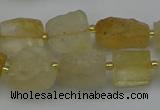 CNG5073 15.5 inches 8*10mm - 15*20mm nuggets citrine beads