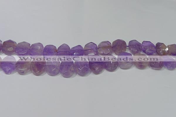 CNG5131 15.5 inches 15*18mm - 15*20mm faceted freeform ametrine beads