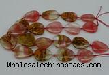 CNG5155 16*22mm - 30*35mm freeform volcano cherry quartz beads