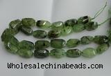 CNG5203 13*18mm - 15*25mm faceted nuggets green rutilated quartz beads