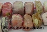 CNG5381 15.5 inches 10*14mm - 13*18mm nuggets pink opal beads