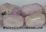 CNG5446 15.5 inches 12*16mm - 15*25mm faceted nuggets kunzite beads