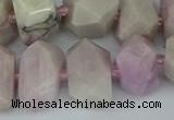 CNG5447 15.5 inches 12*16mm - 15*20mm faceted nuggets kunzite beads