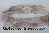 CNG5448 15.5 inches 20*30mm - 35*45mm faceted freeform kunzite beads