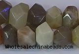 CNG5581 15.5 inches 10*14mm - 13*18mm faceted nuggets moonstone beads