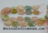 CNG5593 15.5 inches 20*25mm - 25*30mm faceted freeform morganite beads